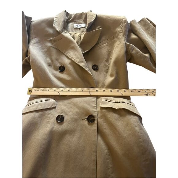 House of CB London Beige Double Breasted Coat Size Small - Picture 7 of 16